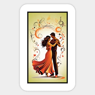 A Dance of Hearts Sticker